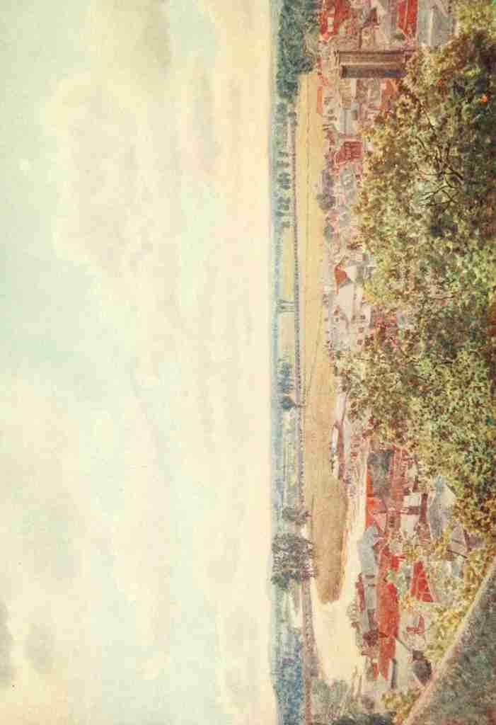 Henton George 1861 1924 Windsor 1908 Westward view from North Terrace A4 Photo Print