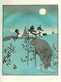 Heorhiy Narbut illustration to the crane and heron bear 1907 1 Art A4 Photo Print