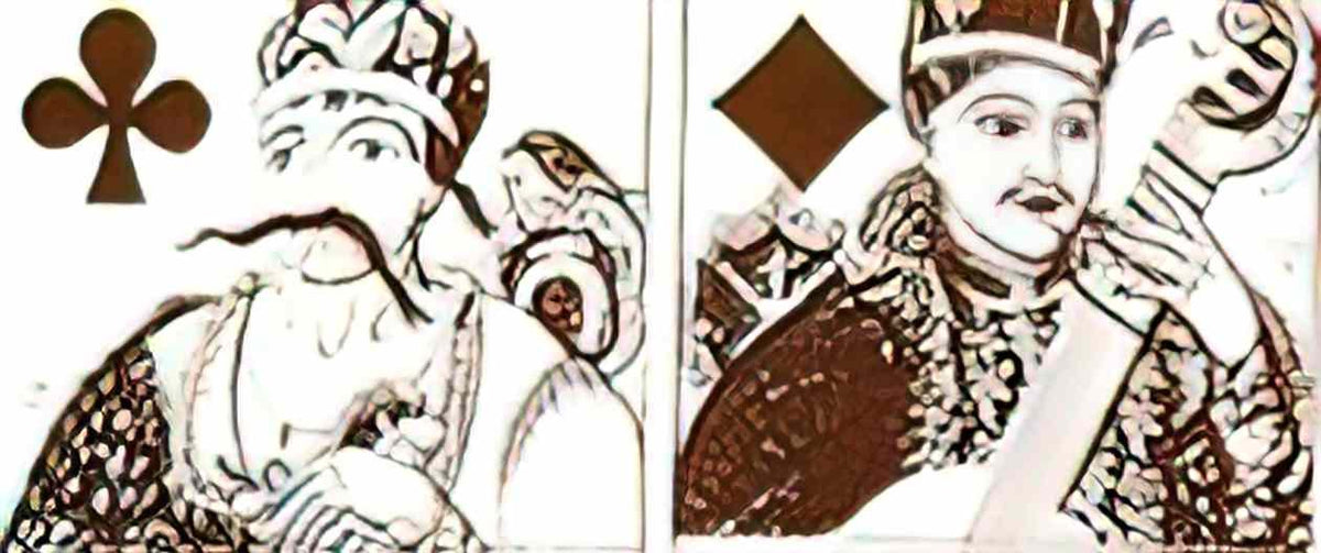 Heorhiy Narbut playing cards 1917 3 Art A4 Photo Print