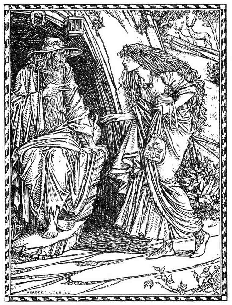 Herbert Cole Page 059 Fairy Art Vintage Illustration A4 Photo Print