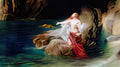 Henryk Siemiradzki departure from an island at night Art A4 Photo Print