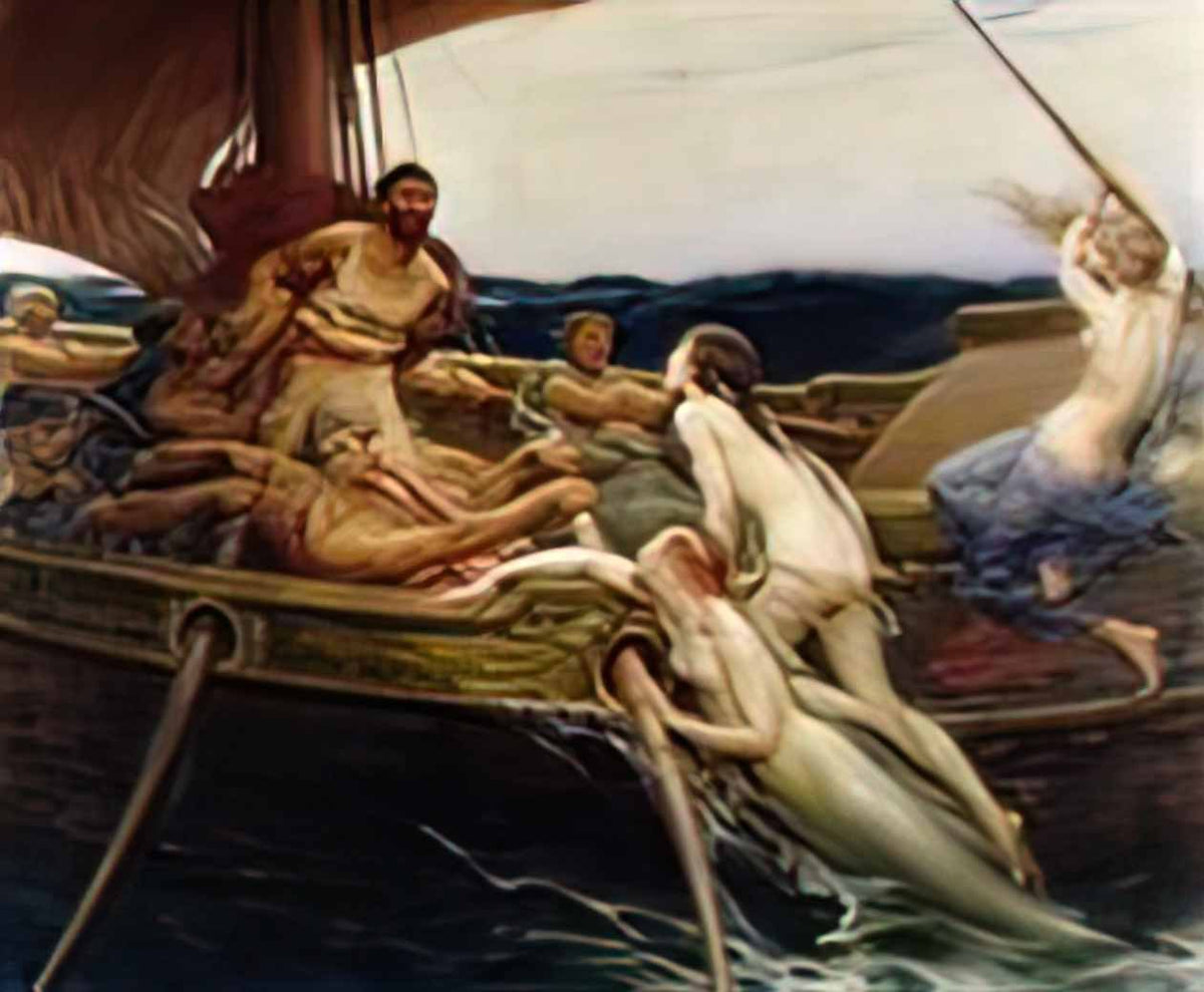 Herbert James Draper draper herbert james ulysses and the sirens 1 Art A4 Photo Print