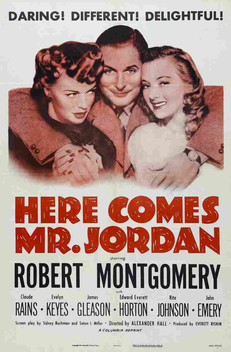 Here Comes Mr Jordan 01  film star poster A4 Photo Print
