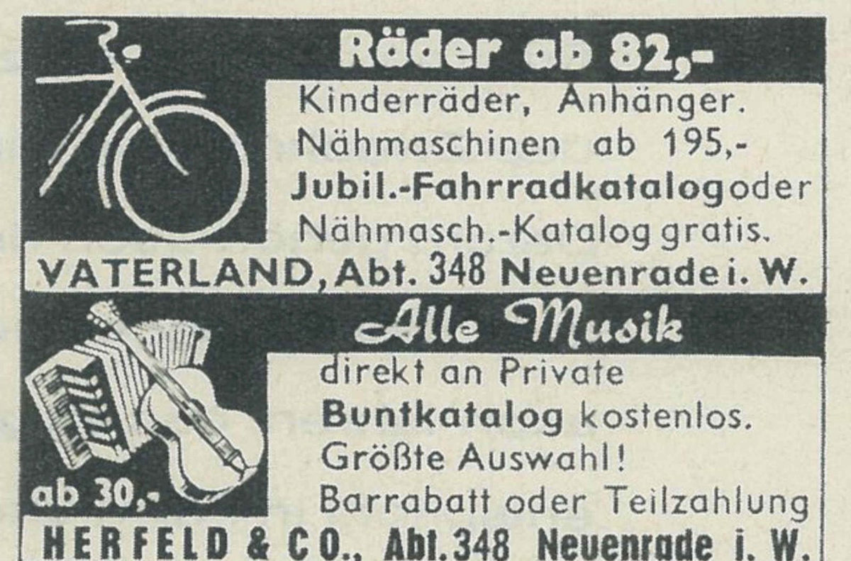 Herfeld Bicycle Trailers Vintage Retro Advert Poster A4 Photo Print