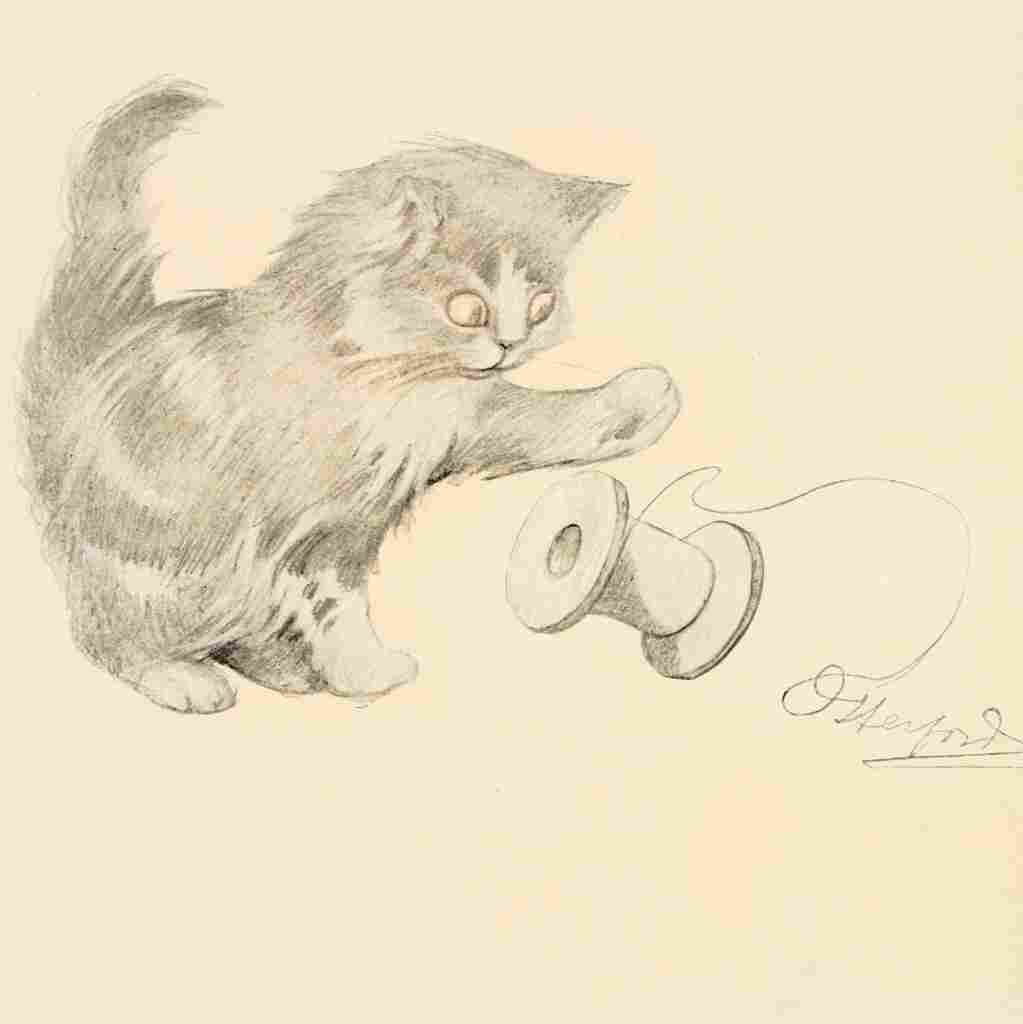 Herford Oliver Kittens Garden Verses 12 A4 Photo Print
