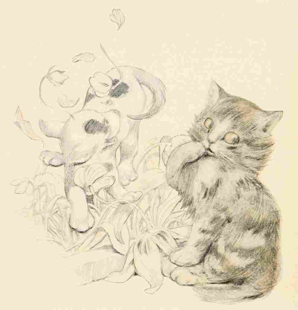 Herford Oliver Kittens Garden Verses 20 A4 Photo Print
