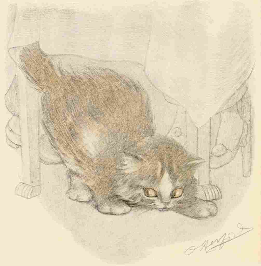 Herford Oliver Kittens Garden Verses 25 A4 Photo Print