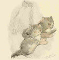 Herford Oliver Kittens Garden Verses 3 A4 Photo Print