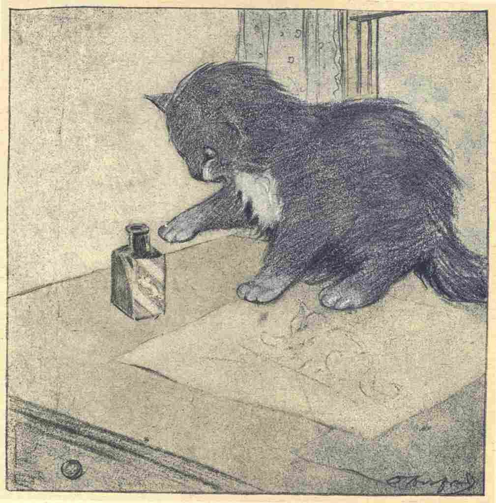Herford Oliver Rubaiyat Persian Kitten 1906 25 A4 Photo Print
