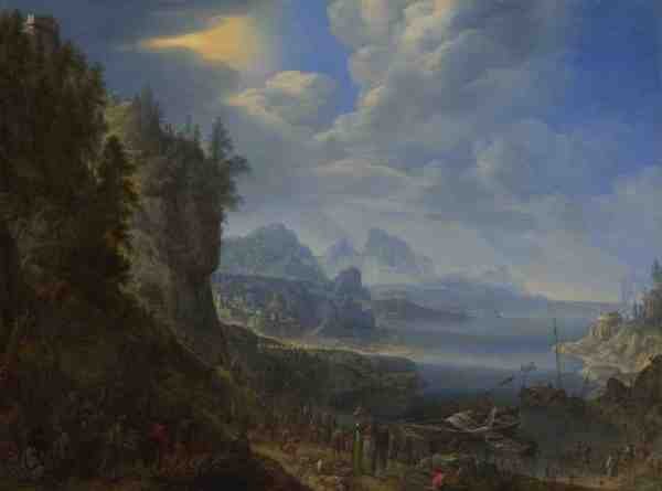 Herman Saftleven Christ Teaching From Saint Peter'S Boat A4 Photo Print