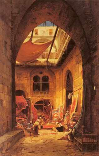 Hermann David Salomon Corrodi Arab Carpet Merchants A4 Photo Print