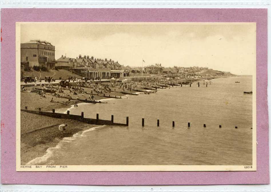 Herne Bay From Pier Kent Vintage A4 Photo Print