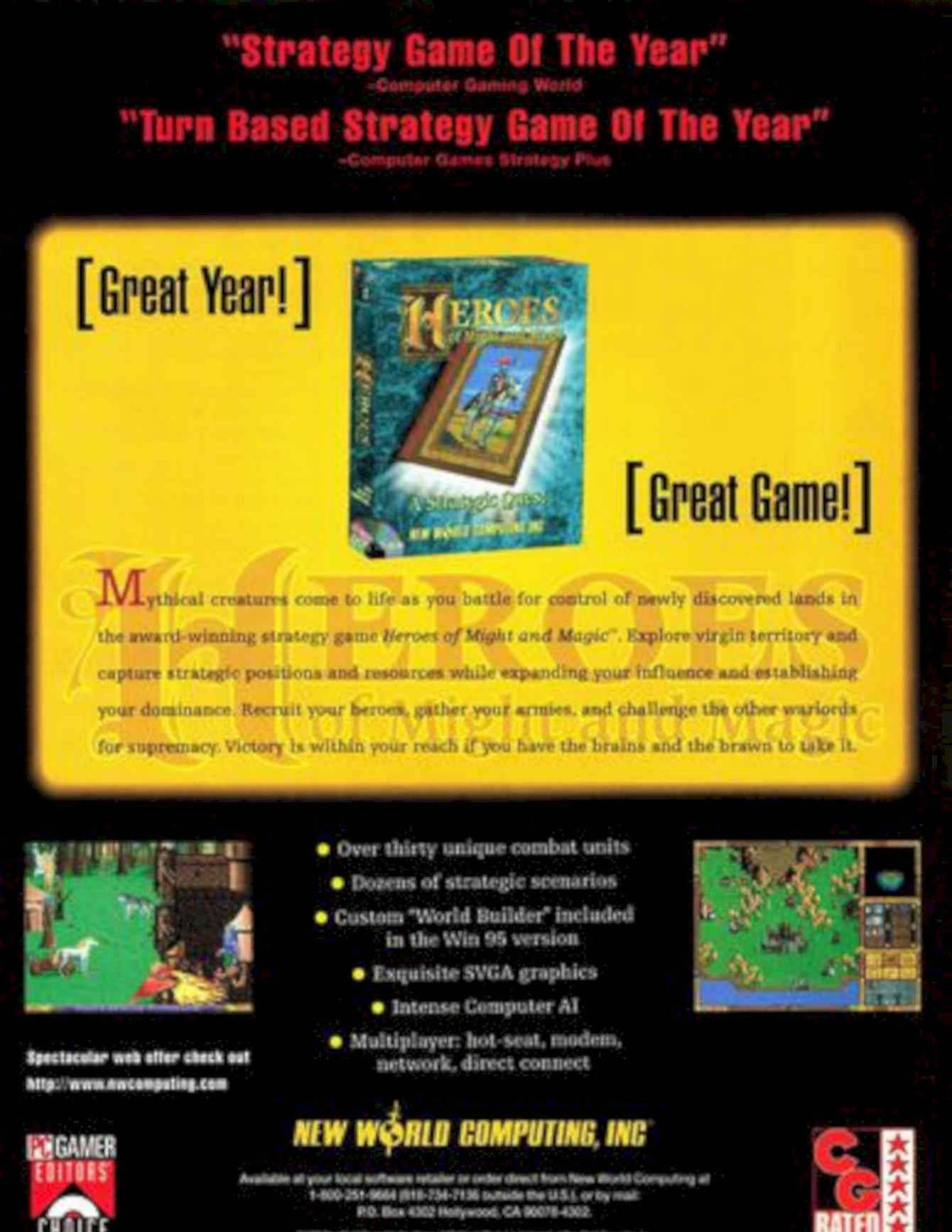 Heroes Might Magic 1 Vintage Retro Advert Poster A4 Photo Print