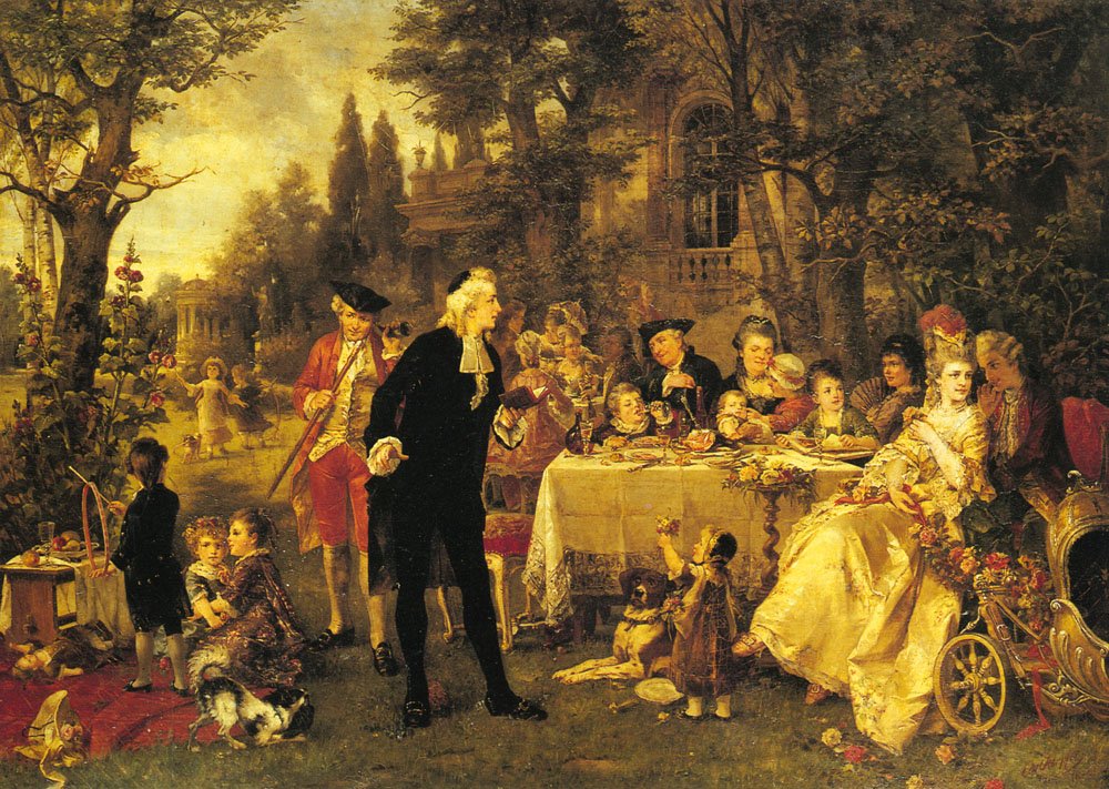 Herpfer Carl A Festive Gathering Art A4 Photo Print