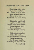 Herrick R 1591 1674 Christmas in Poetry 1922 Ceremonies for Christmas A4 Photo Print