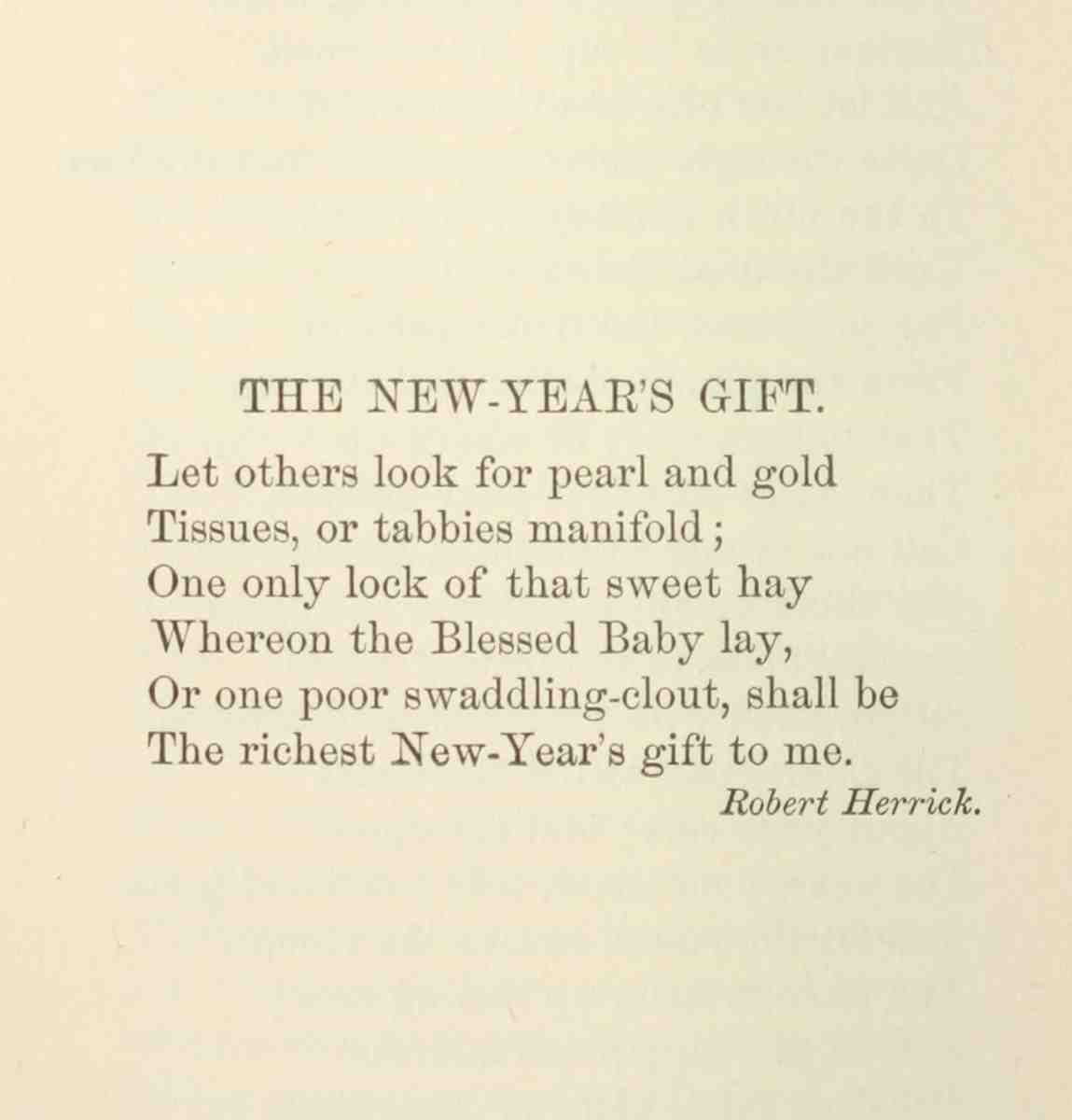 Herrick R 1591 1674 In the Yuletide Glow 1892 The New Years Gift A4 Photo Print