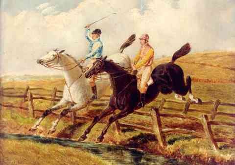Herring Benjamin Steeplechasing A4 Photo Print