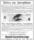 Herring Curtiss Oplane Vintage Retro Advert Poster A4 Photo Print