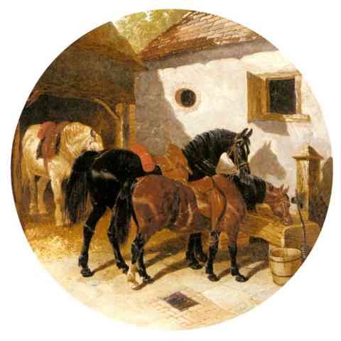 Herring Jnr John Frederick The Farmyard A4 Photo Print