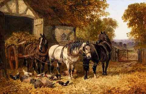 Herring John Frederick The Hay Cart A4 Photo Print
