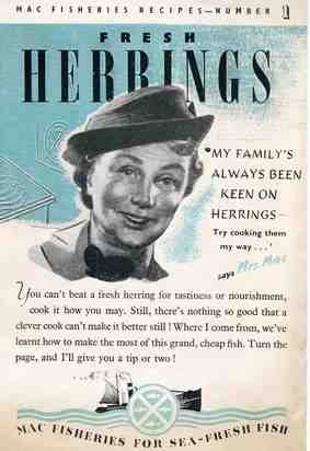 Herrings Vintage Advert A4 Photo Print