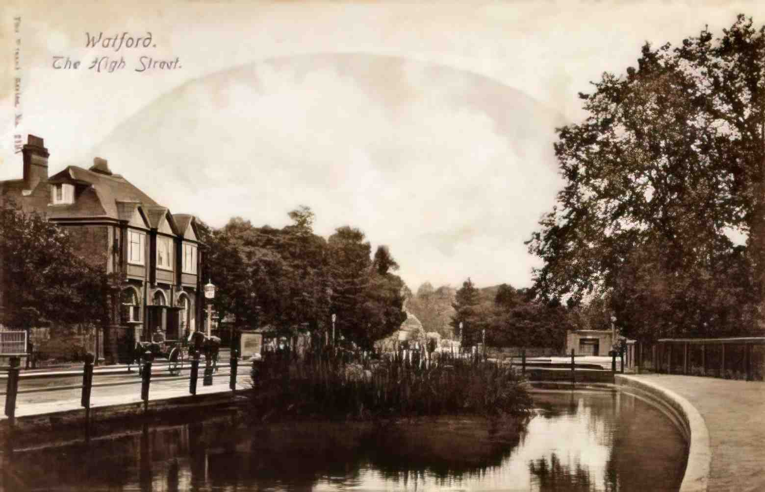 Hertfordshire Watford High Street Vintage A4 Photo Print