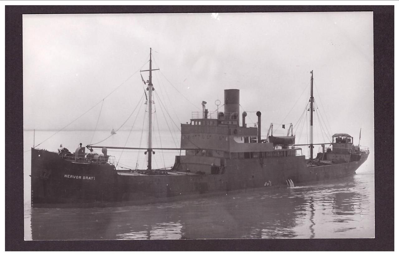 Hervor Bratt 1911 Bergen Steam ship A4 Photo Print