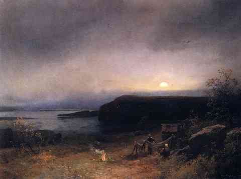 Herzog Herman Campfire In Moonlight A4 Photo Print