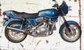 Hesketh Vulcan1200 2006 Aged Vintage A4 Photo Print
