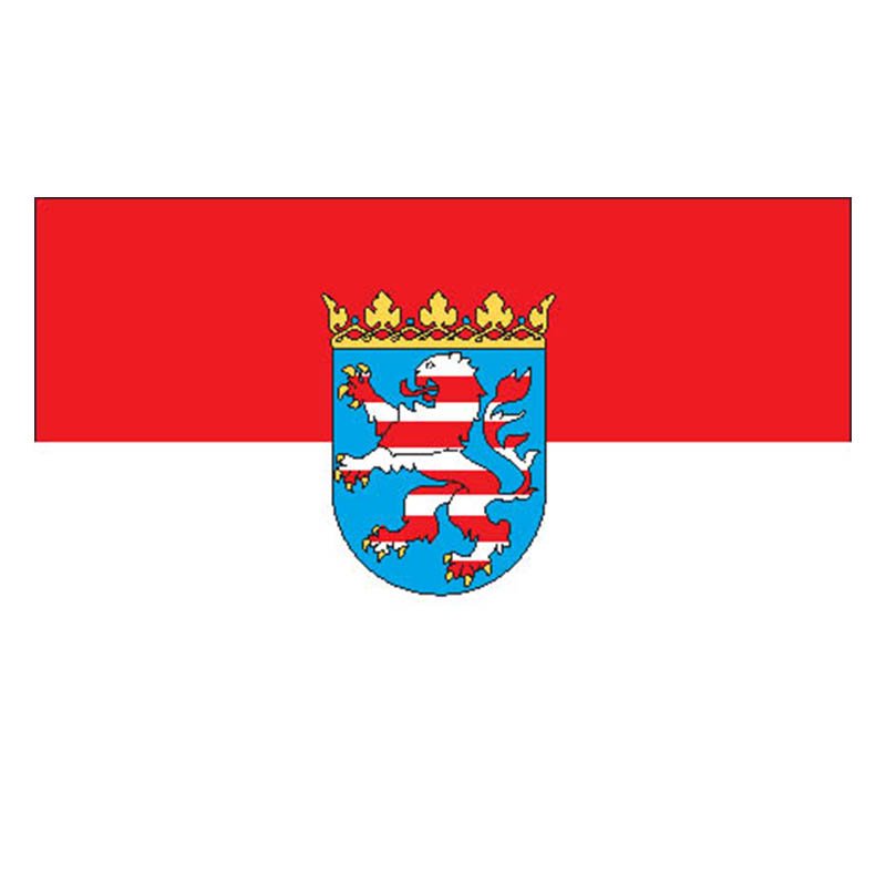 Hessen Flag N1181 A4 Photo Print
