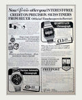 Heuer Quartz Chronograph Vintage Retro Advert Poster A4 Photo Print