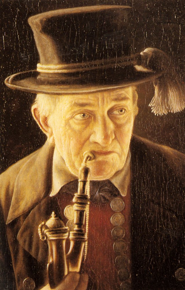 Heuster Carl Portrait Of An Elderly Swabian Man Art A4 Photo Print UK