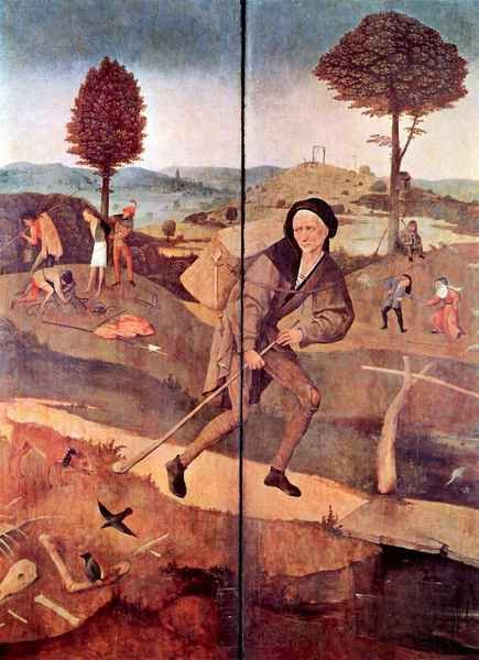 Heuwagen The Pilgrimage of life by Bosch A4 Photo Print