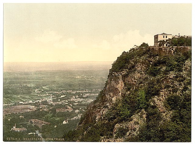 Hexentanzplatz and Thale Bodethal Hartz Vintage A4 Photo Print