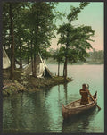 Hiawathas arrival Vintage A4 Photo Print