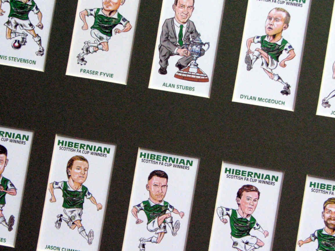 Hibernian Scottish Cup Vintage Retro Advert Poster A4 Photo Print
