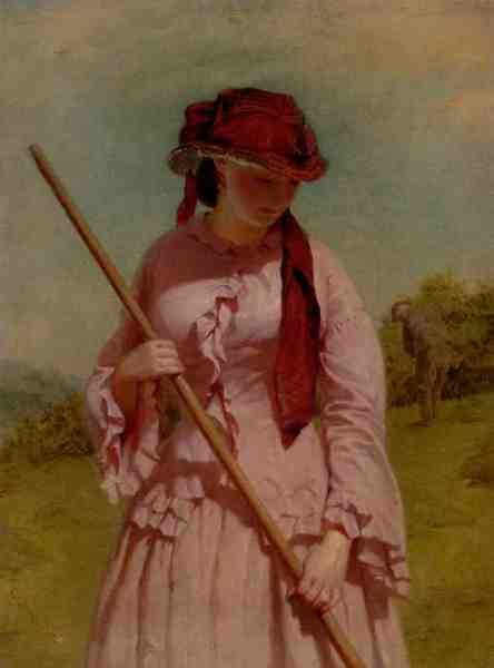 Hicks George Elgar The Farmers Daughter A4 Photo Print