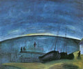 Hiddensoe morning on the sea by Walter Gramatte Expressionism A4 Photo Print