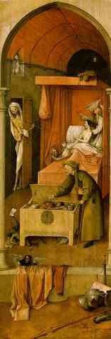 Hieronymus Bosch Death And The Miser A4 Photo Print