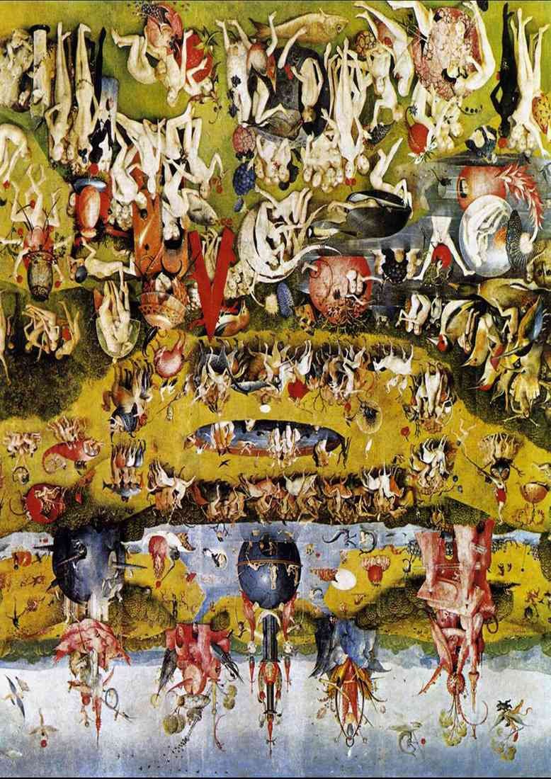 Hieronymus Bosch Garden Of Earthly Delights Central A4 Photo Print