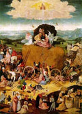 Hieronymus Bosch Haywain Central Panel Of The Triptych A4 Photo Print
