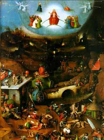 Hieronymus Bosch Last Judgement Central Panel Of The Triptych A4 Photo Print