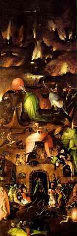 Hieronymus Bosch Last Judgement Right Wing Of The Triptych A4 Photo Print
