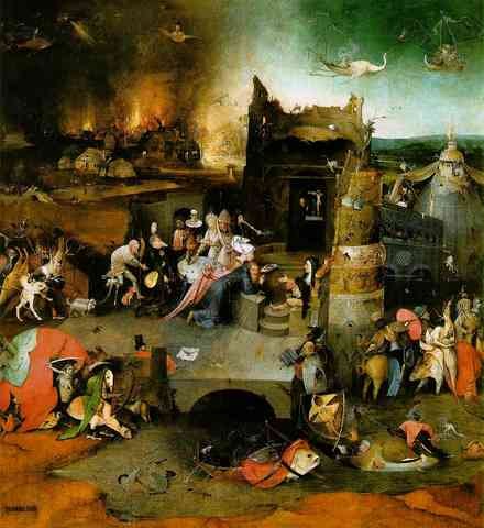 Hieronymus Bosch Temptation Of St Anthony Central Panel Of The Triptych A4 Photo Print