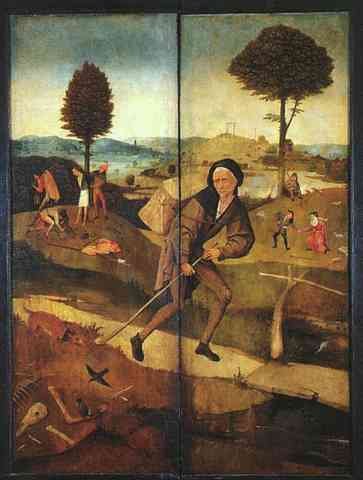 Hieronymus Bosch The Path Of Life Outer Wings Of A Triptych A4 Photo Print