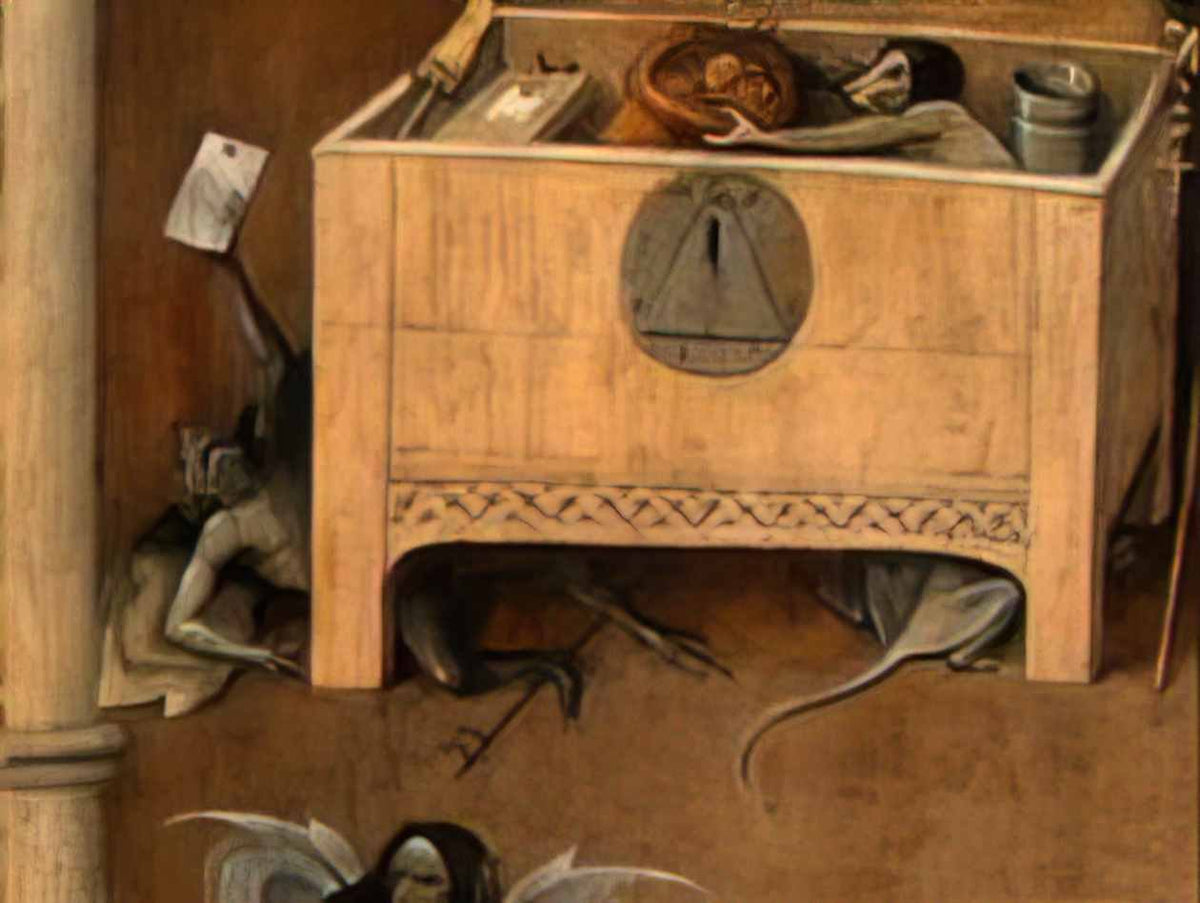 Hieronymus Bosch death and the miser 1490 1 Art A4 Photo Print