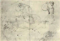 Hieronymus Bosch figure in a beehive and a monsterb a cursory sketch Art A4 Photo Print