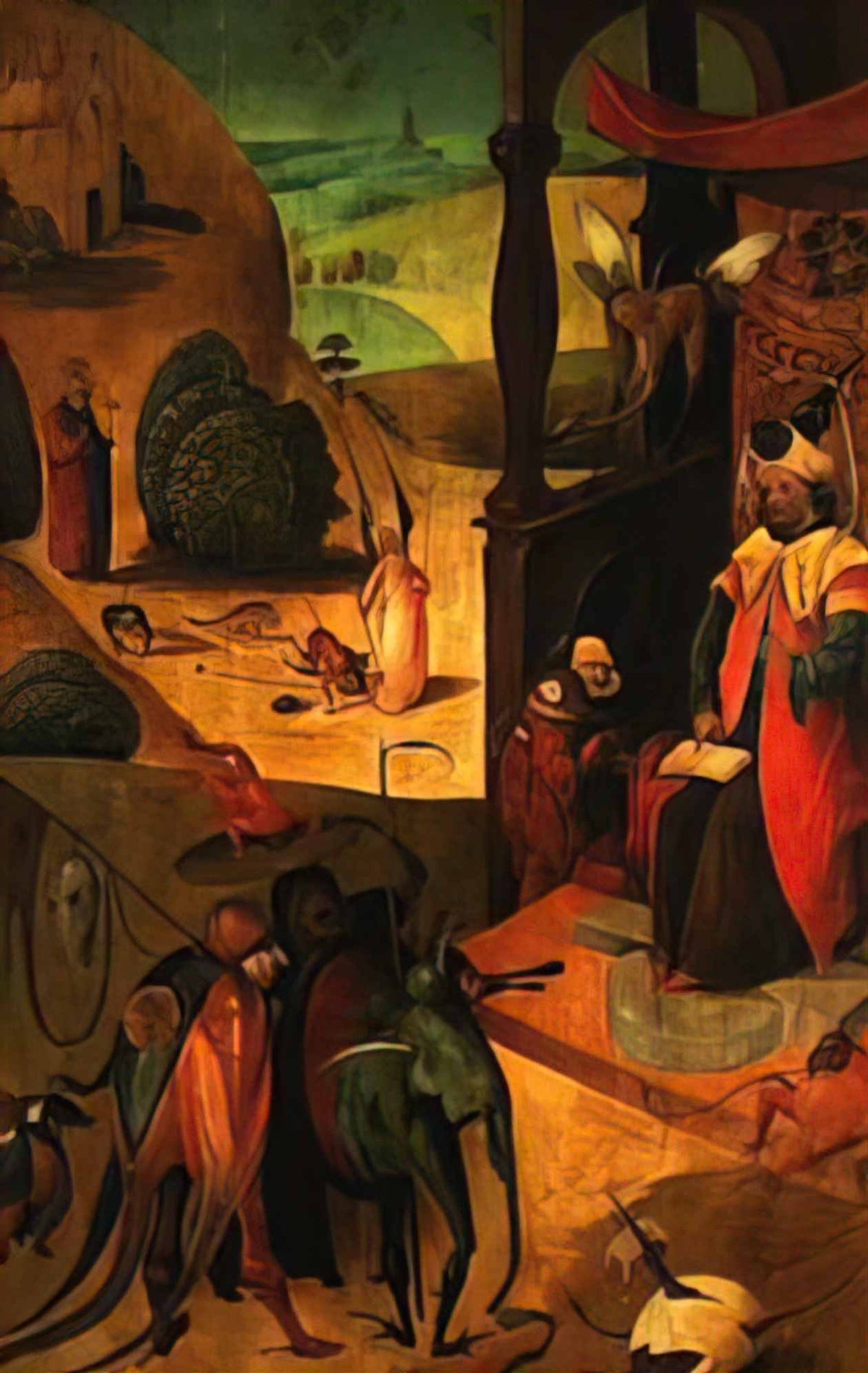 Hieronymus Bosch st jacob and the magician Art A4 Photo Print