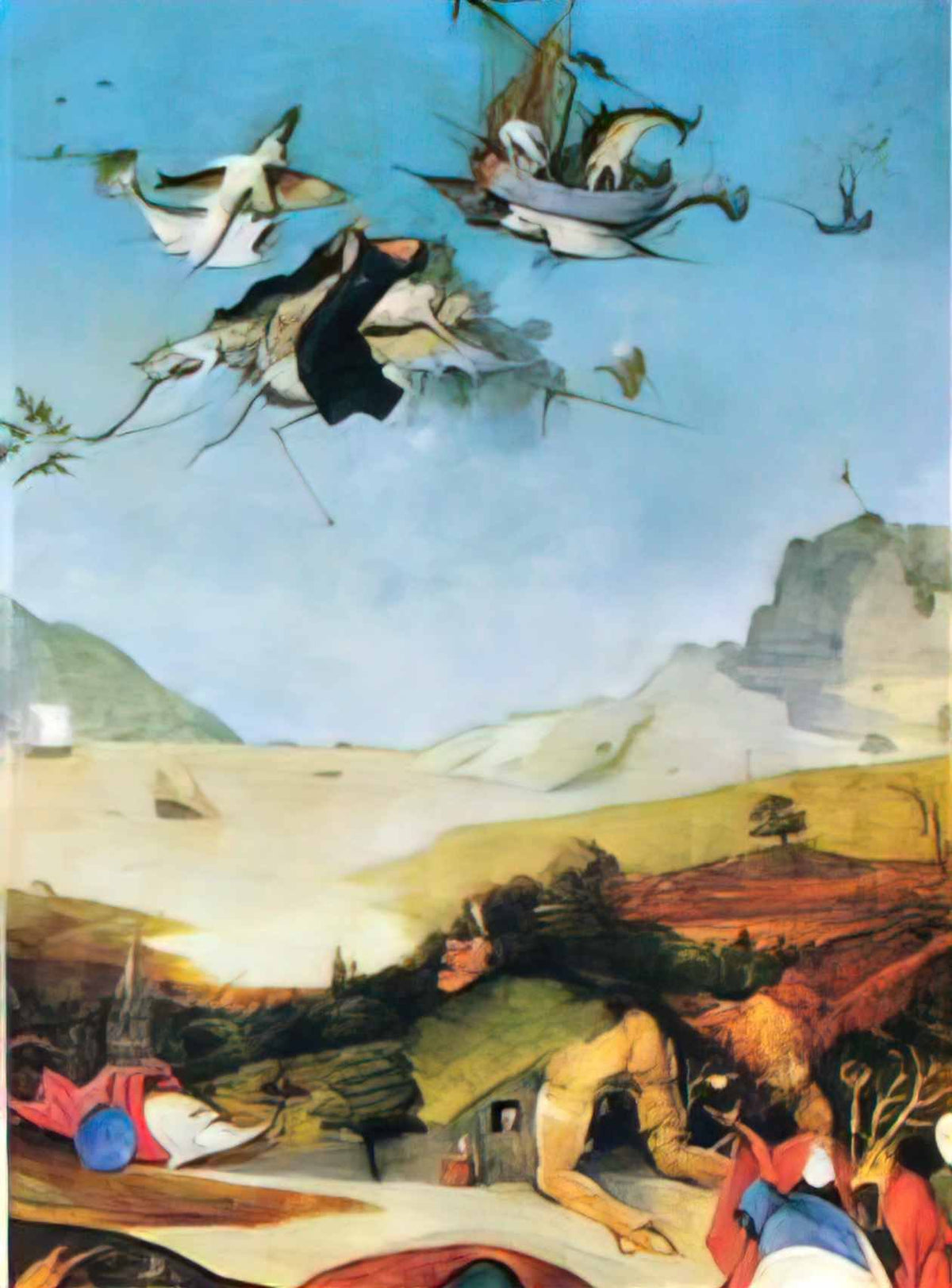 Hieronymus Bosch temptation of st anthony 1 Art A4 Photo Print