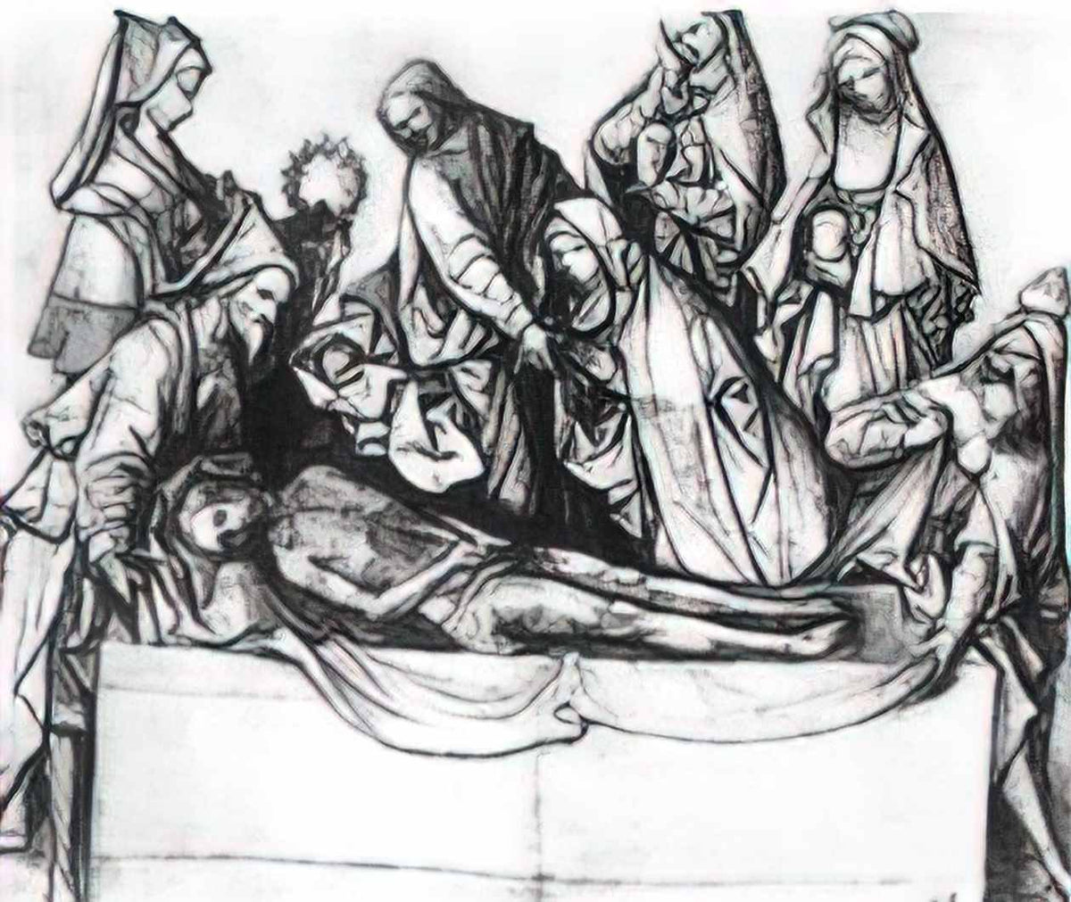 Hieronymus Bosch the entombment 1507 Art A4 Photo Print